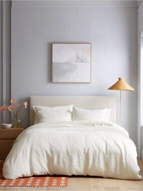 Brooklinen 100% European Linen Duvet | King | Cream | NWOT